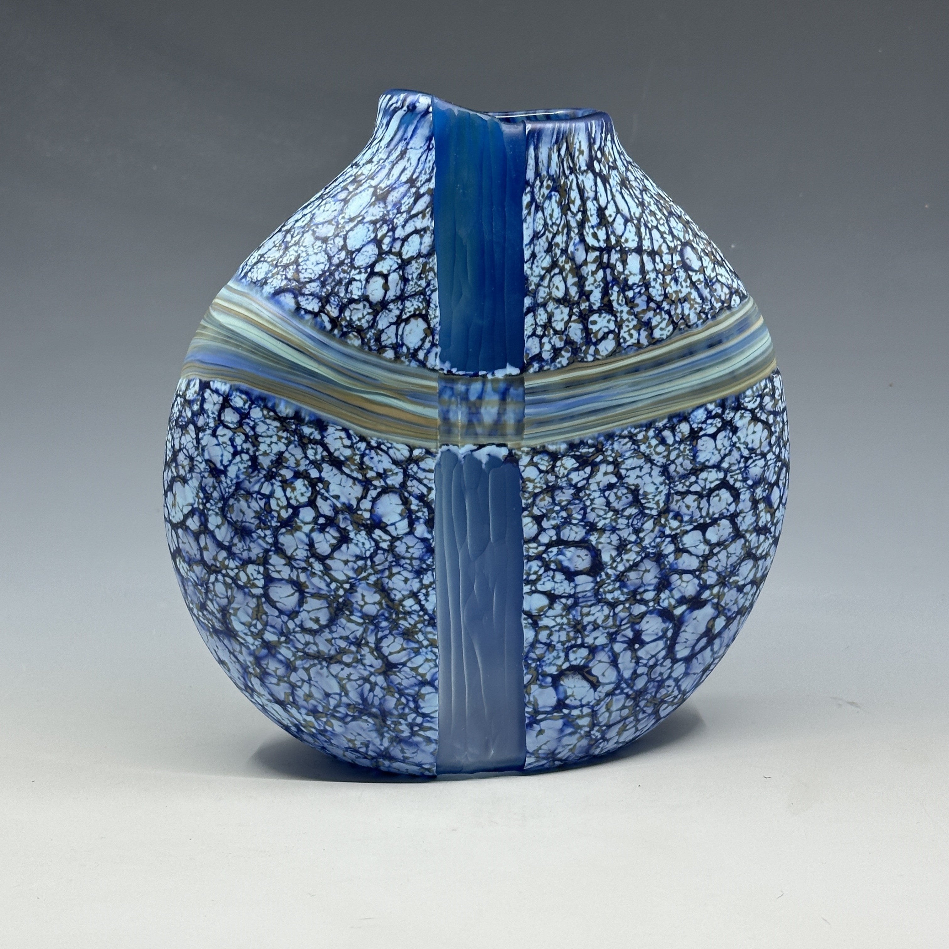 blue convergence vase