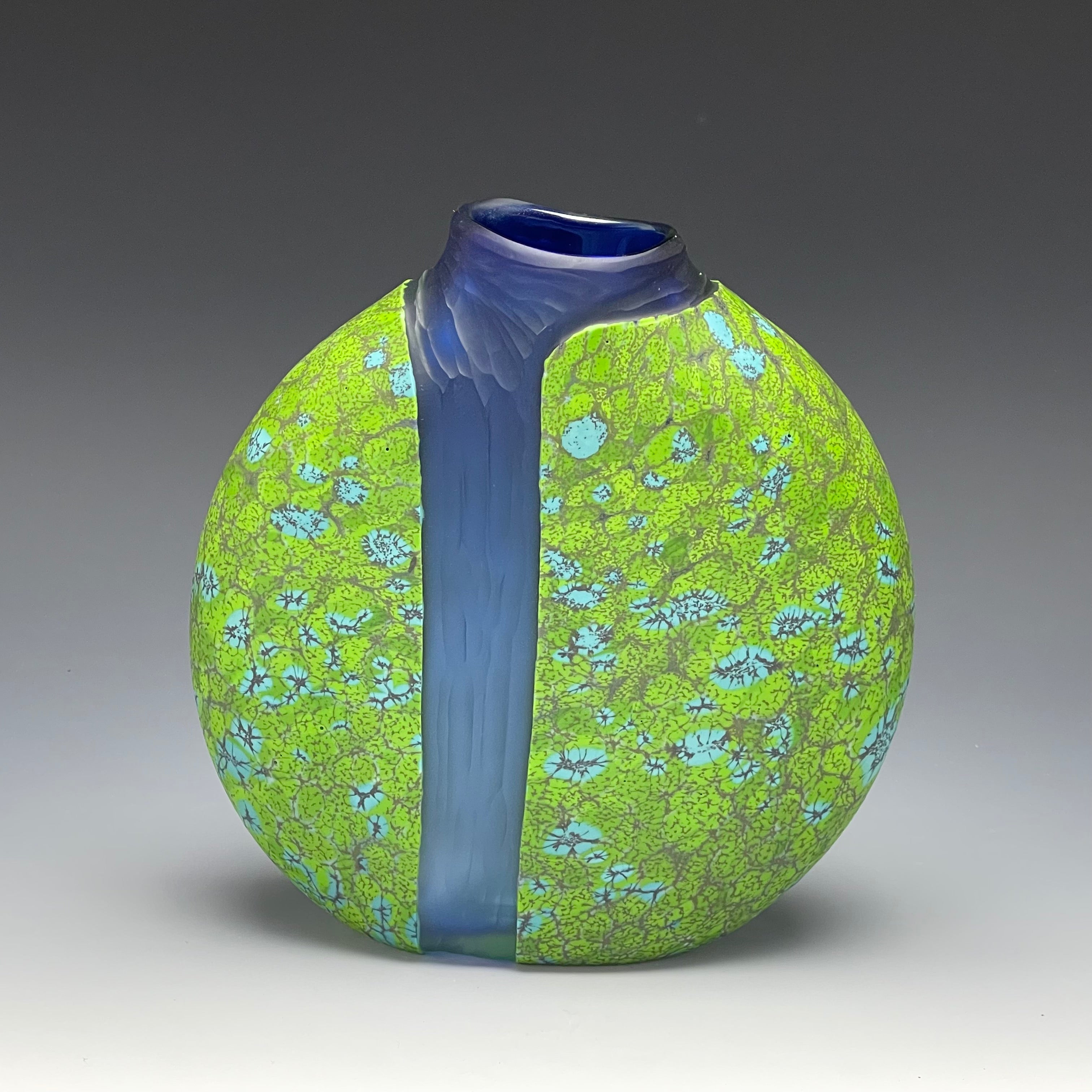 green cascade vase