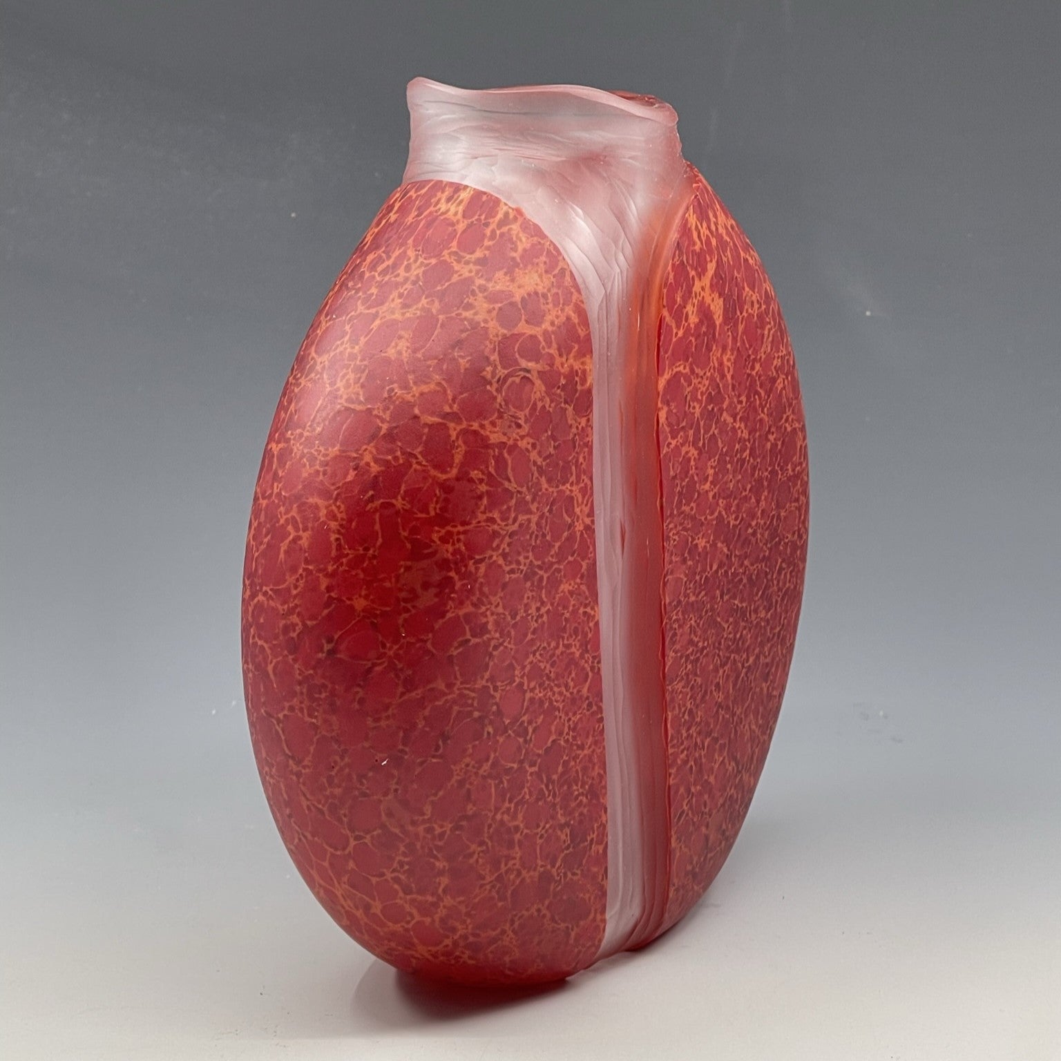 Cascade Vase • red with Clear interior