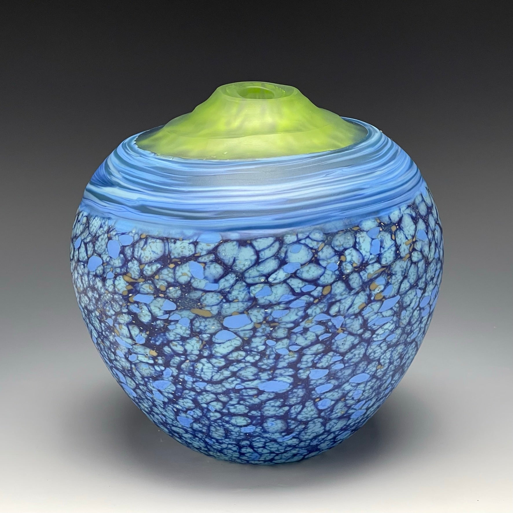 Pinnacle Vase • Blue and Celadon