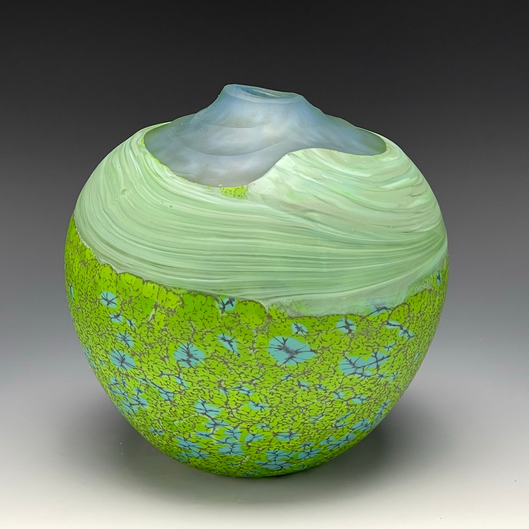 Green Pinnacle vase