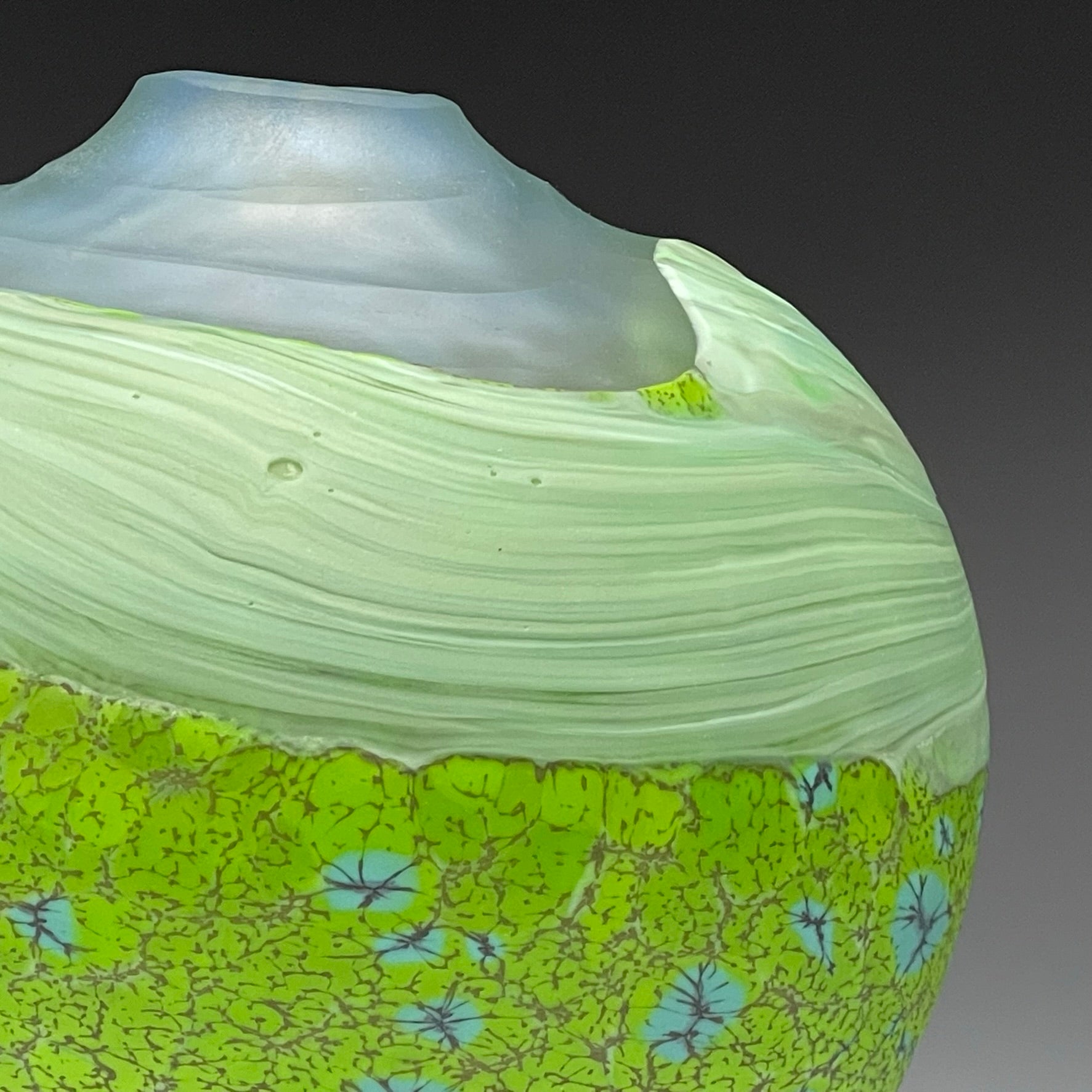 Green Pinnacle vase