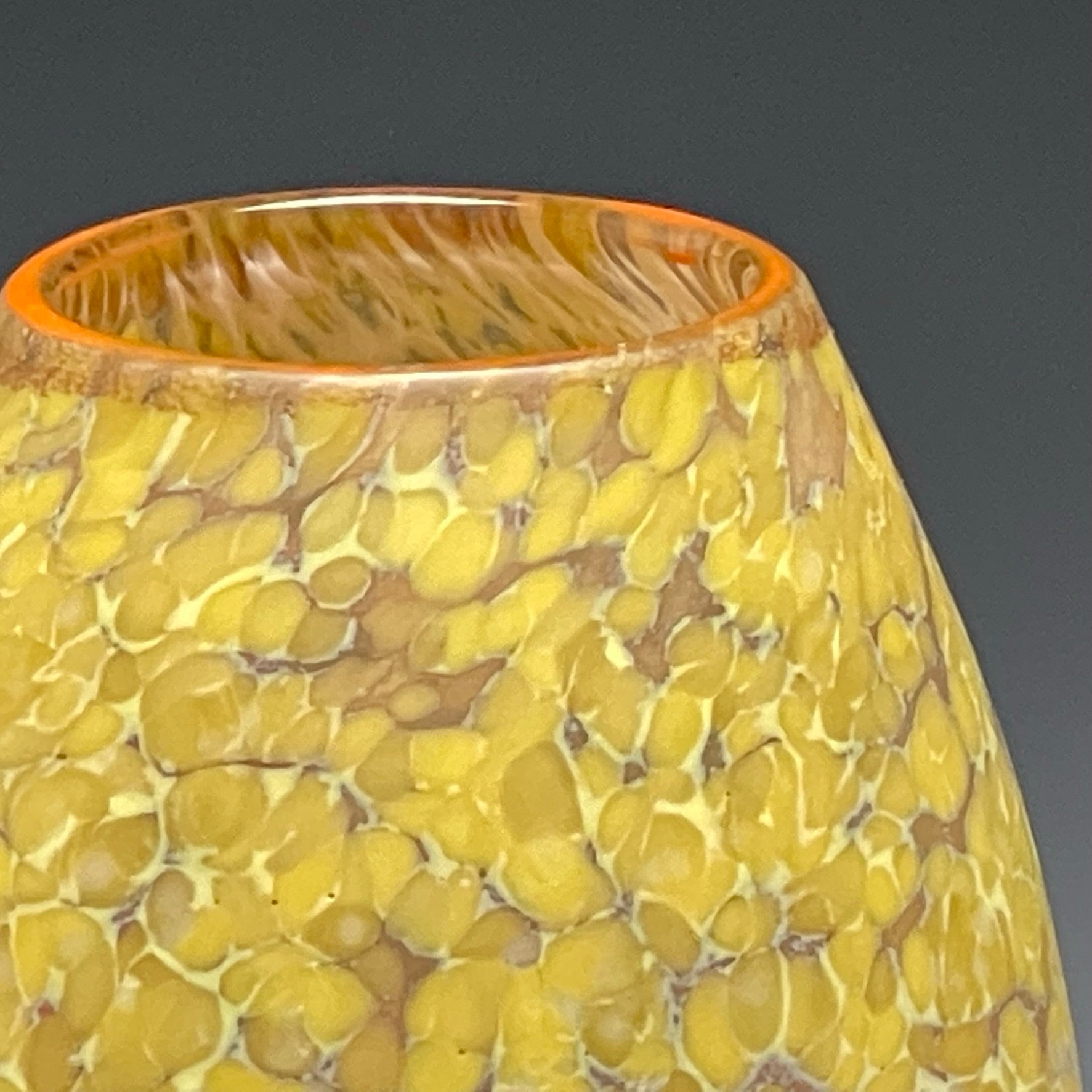 detail of curry simple vase