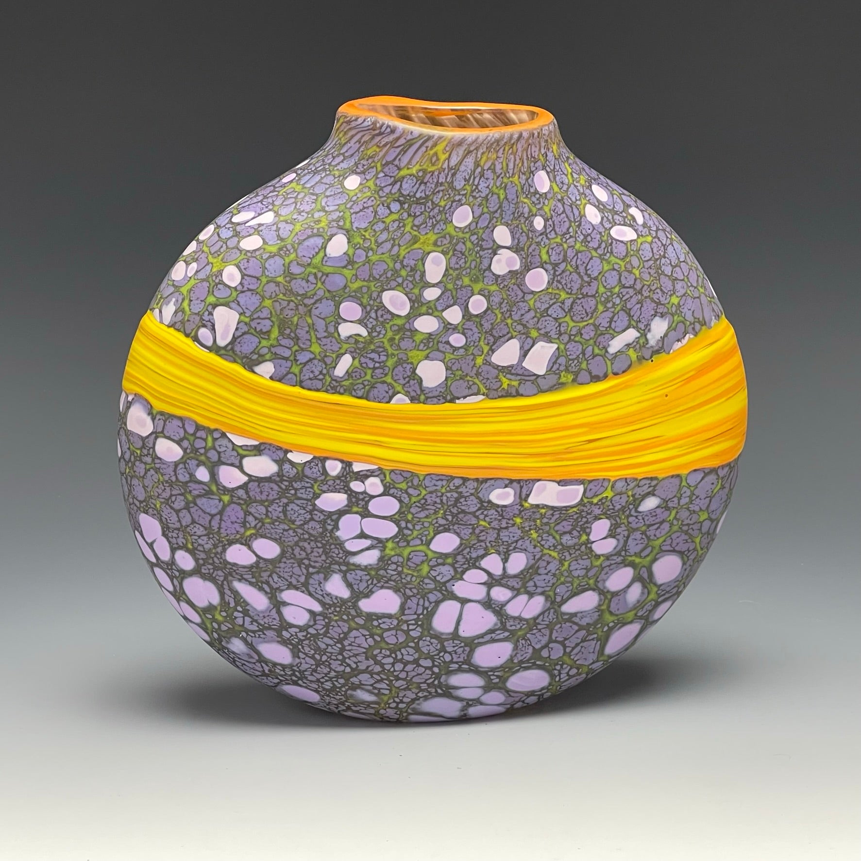 purple strata vase